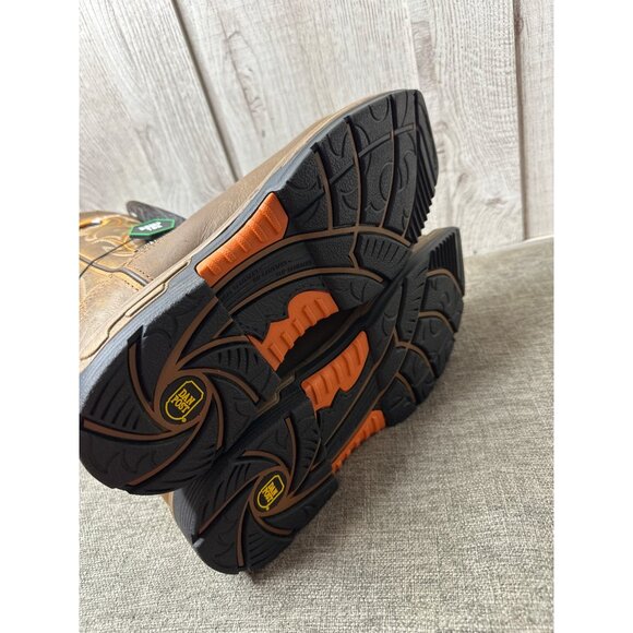 Dan Post Hurricane Series Mens Sz 8.5 Brown Leather Waterproof Work Boots - Picture 12 of 15